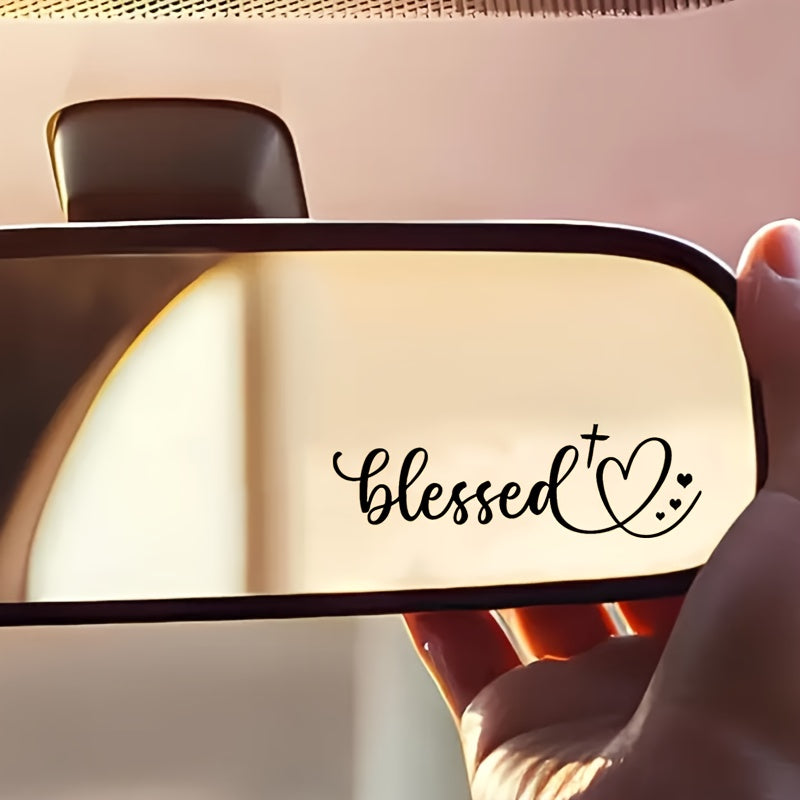 Driven By Faith™ Blessing Mirror Decal