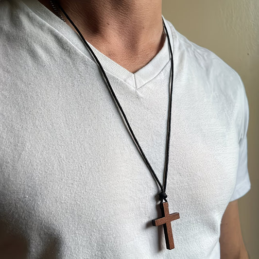 Worn By Faith™ Wooden Cross Necklace