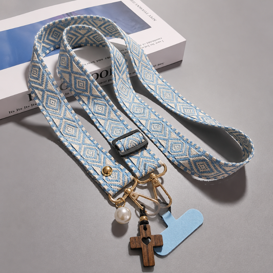 Worn By Faith™ Sky Blue Crossbody Strap