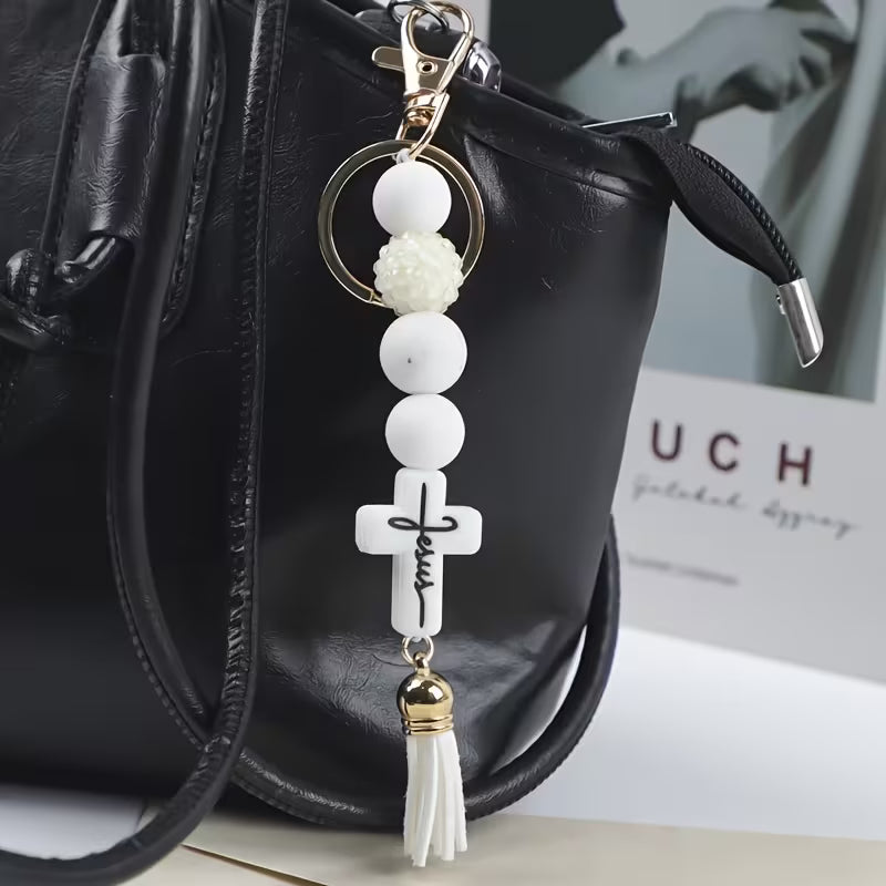 Worn By Faith™ Tassel Keyring