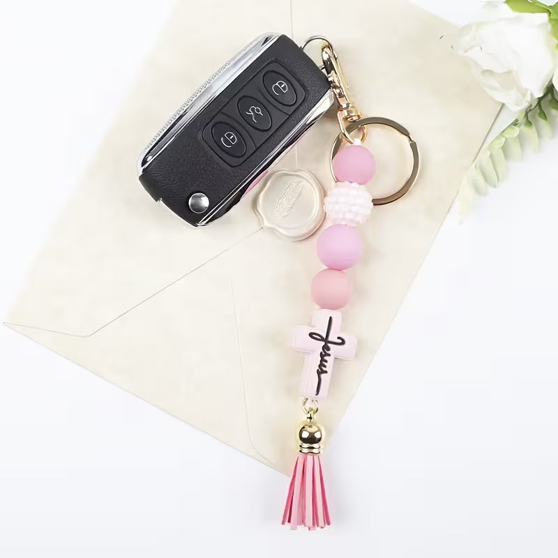 Worn By Faith™ Tassel Keyring