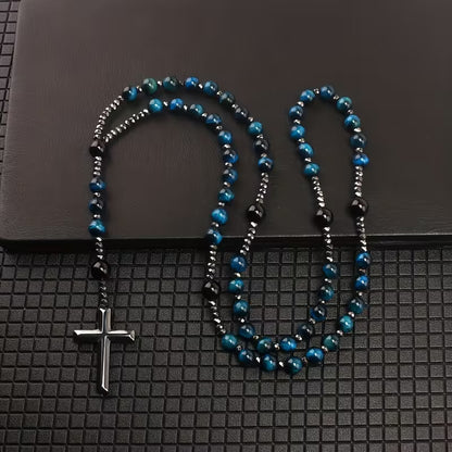 Worn By Faith™ Azure Cross Necklace