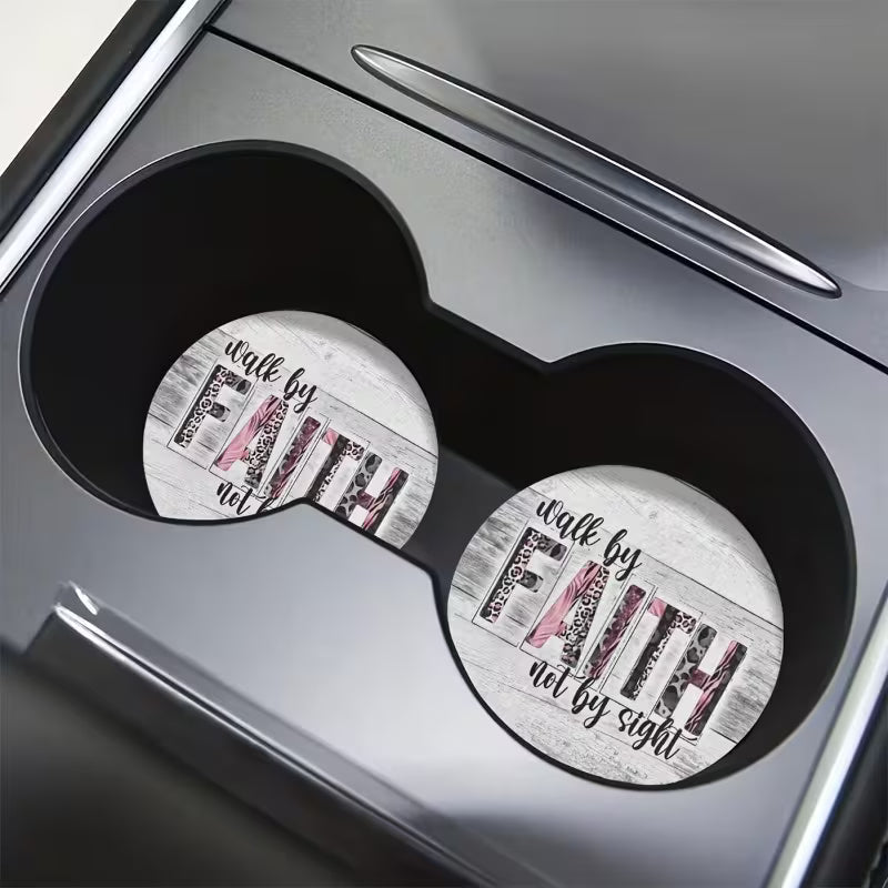 Driven By Faith™ Car Coasters
