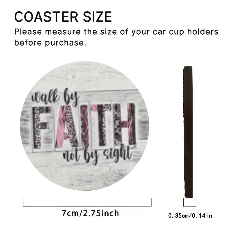Driven By Faith™ Car Coasters