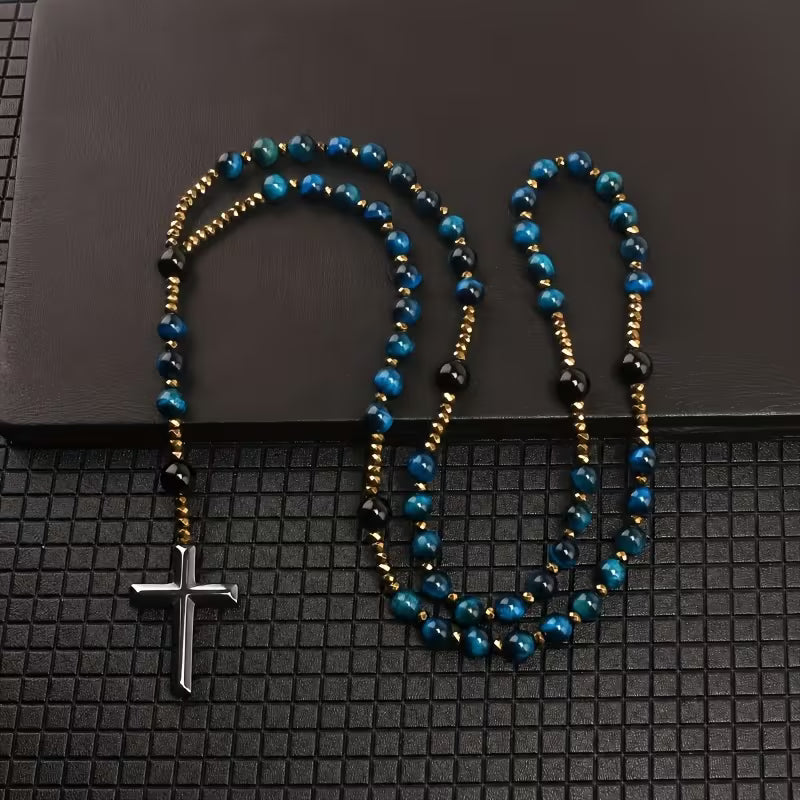 Worn By Faith™ Azure Cross Necklace