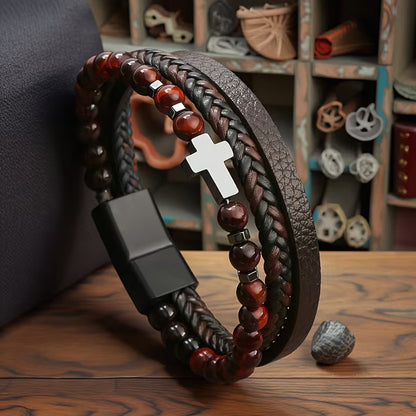 Worn By Faith™ Obsidian Bracelet