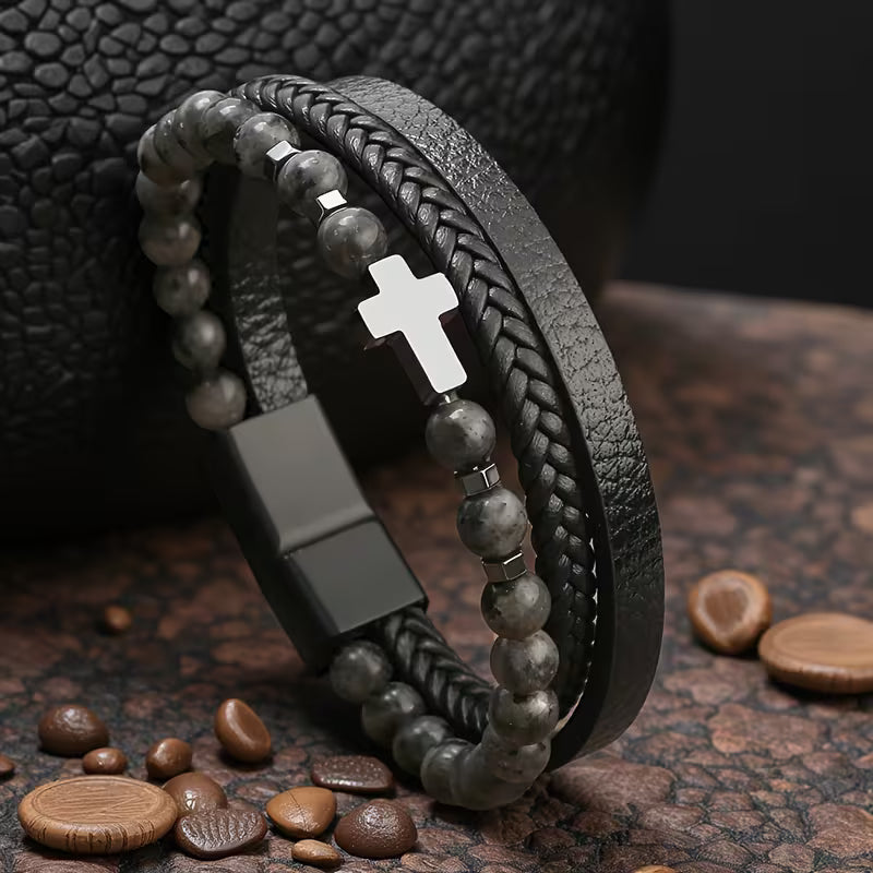 Worn By Faith™ Obsidian Bracelet