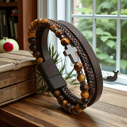 Worn By Faith™ Obsidian Bracelet