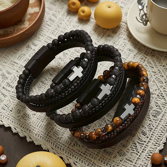 Worn By Faith™ Obsidian Bracelet