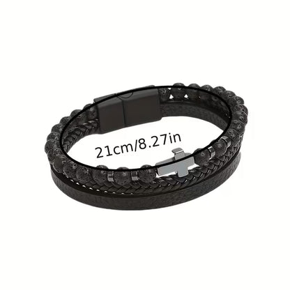 Worn By Faith™ Obsidian Bracelet