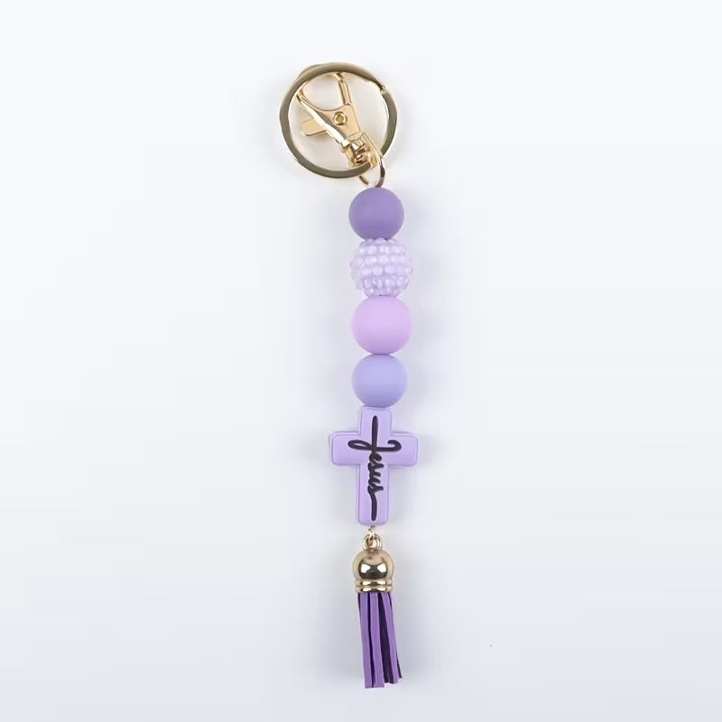Worn By Faith™ Tassel Keyring